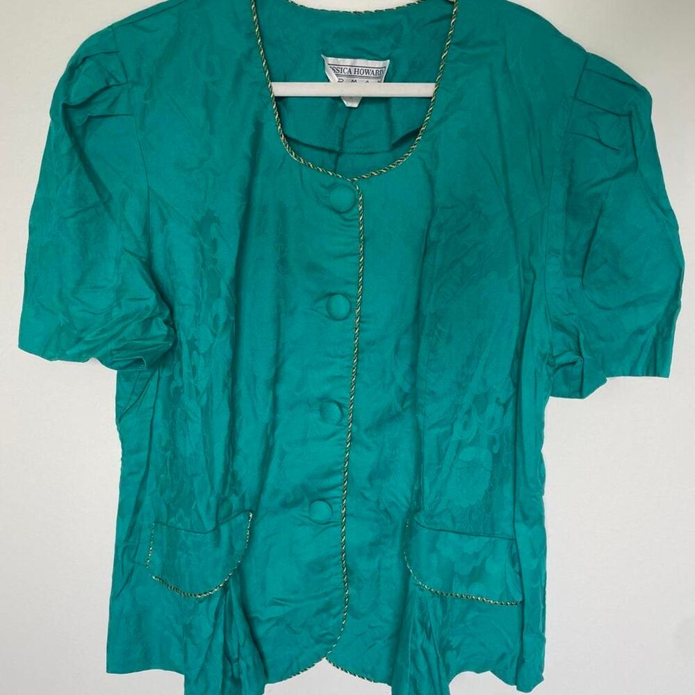 Jessica-howard Women's Green and Blue Tailored-jackets